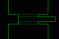 Step 1: Create the sector that will be the track that your door to slide on.